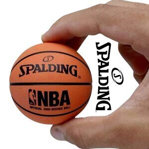 Spalding 51161 Spaldeen High-Bounce Ball NBA Basketball Design Mini Small Orange